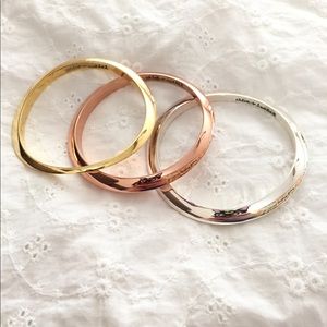 Chloe and Isabel tri-tone bangle set